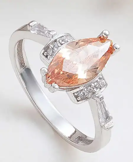 Gümüş Zirkon Taşlı Kadın Yüzük