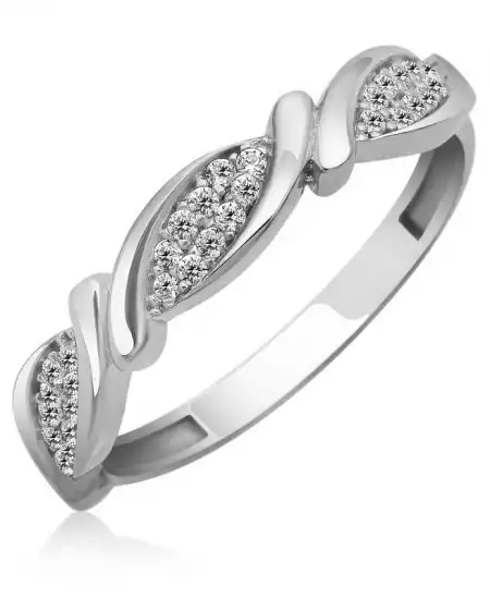 Gümüş Zirkon Taşlı Kadın Yüzük