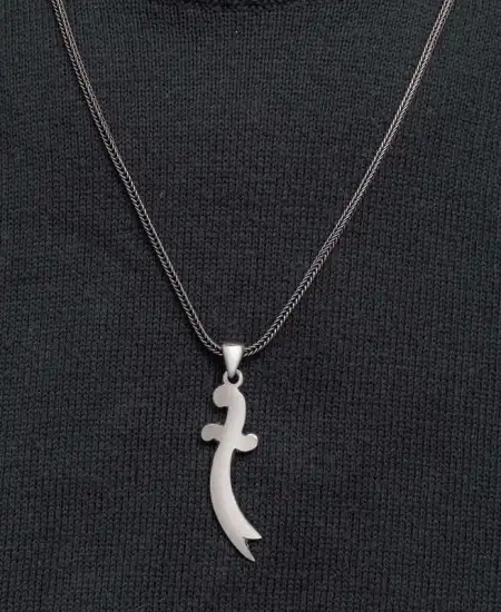 Gümüş Zülfikar Kılıcı Erkek Kolye