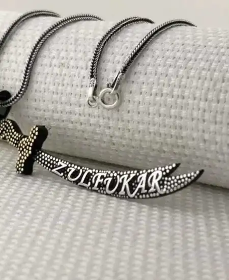 Gümüş Zülfikar Kılıcı Erkek Kolye