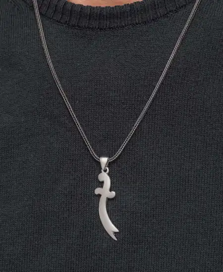 Gümüş Zülfikar Kılıcı Erkek Kolye