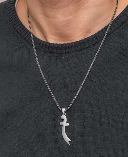 Gümüş Zülfikar Kılıcı Erkek Kolye