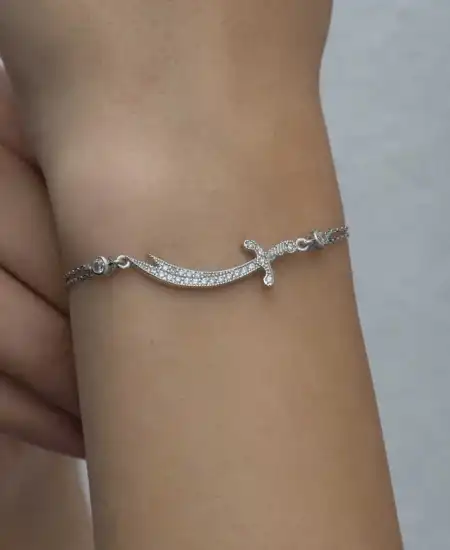 Gümüş Zülfikar Kılıcı Kadın Bileklik