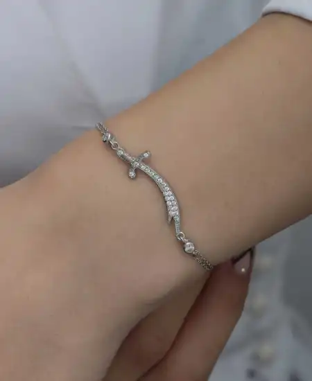 Gümüş Zülfikar Kılıcı Kadın Bileklik