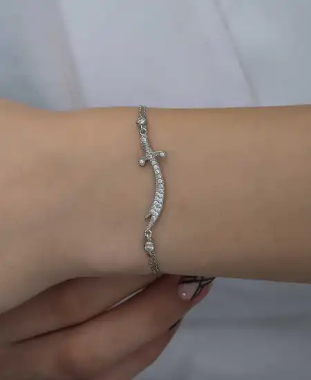 Gümüş Zülfikar Kılıcı Kadın Bileklik