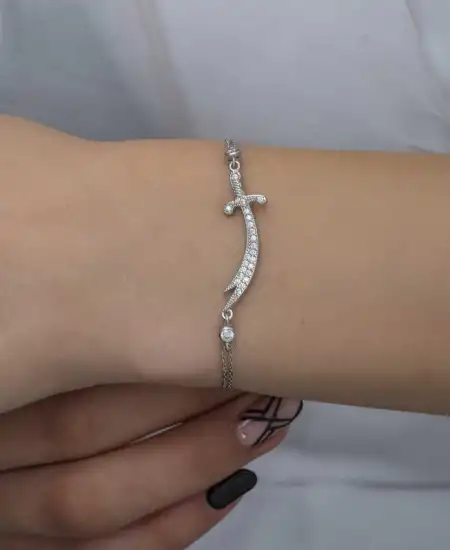Gümüş Zülfikar Kılıcı Kadın Bileklik