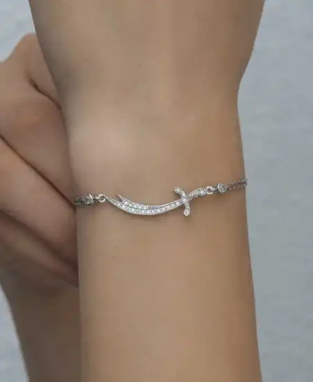 Gümüş Zülfikar Kılıcı Kadın Bileklik