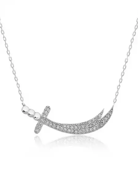 Gümüş Zülfikar Kılıcı Kadın Kolye