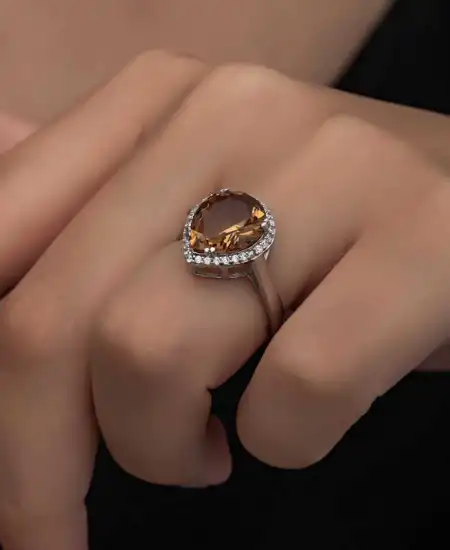 Gümüş Zultanit Damla Kadın Yüzük