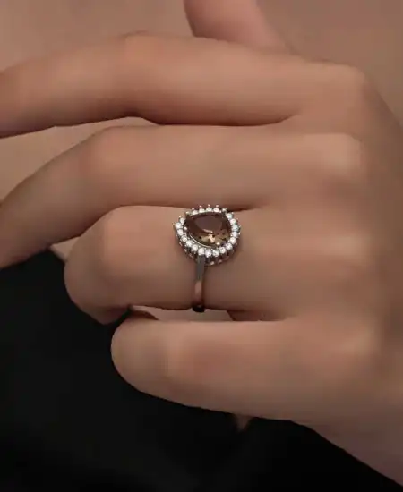 Gümüş Zultanit Damla Kadın Yüzük