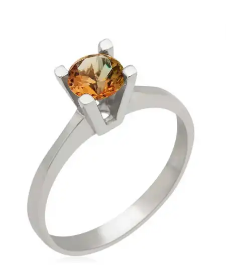 Gümüş Zultanit Tek Taş Bayan Yüzük