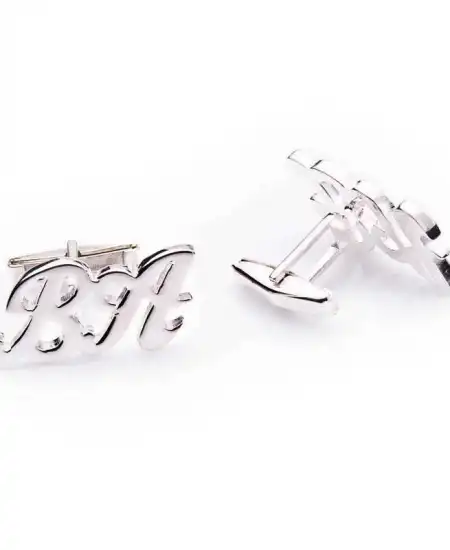 Kişiye Özel Gümüş Harf Kol Düğmesi