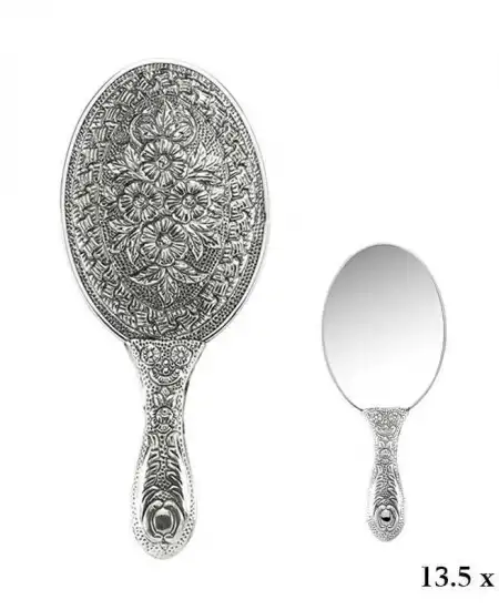 Papatya Motifli El Aynası