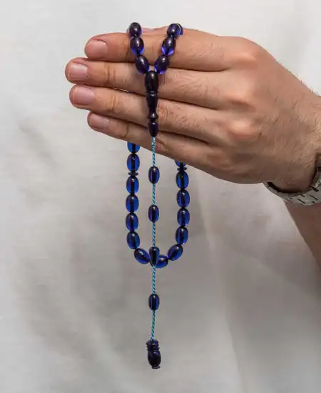 Sıkma Kehribar Tesbih