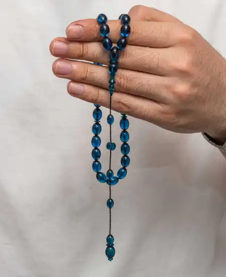 Sıkma Kehribar Tesbih