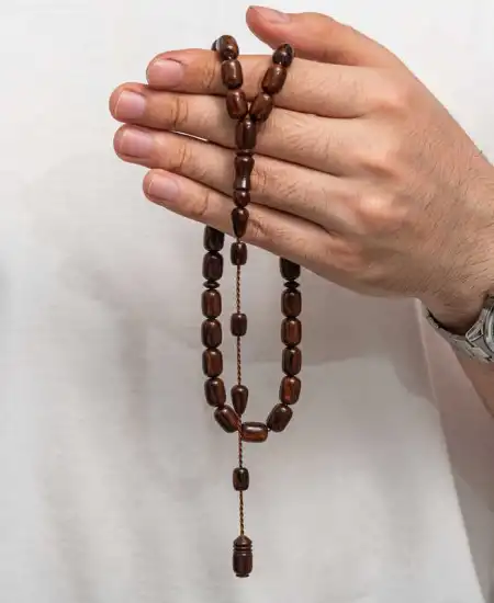 Sıkma Kehribar Tesbih