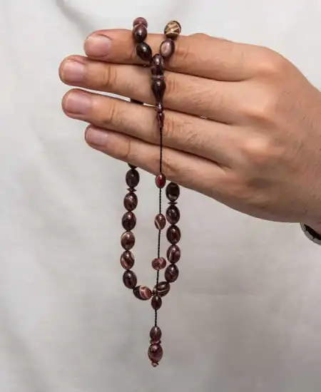 Sıkma Kehribar Tesbih