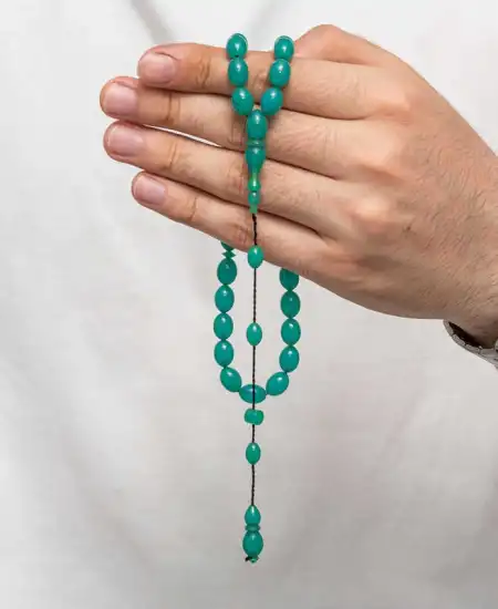 Sıkma Kehribar Tesbih