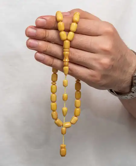 Sıkma Kehribar Tesbih