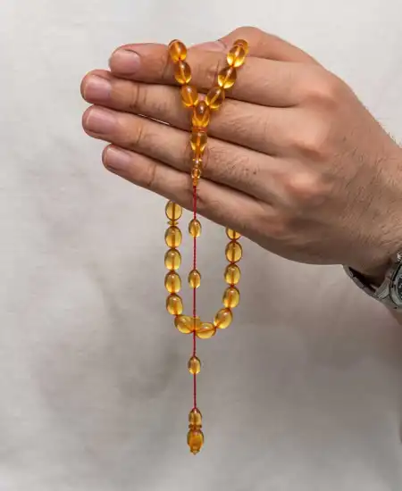 Sıkma Kehribar Tesbih