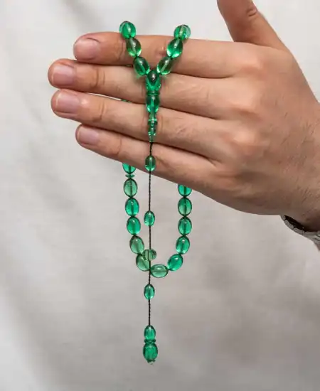 Sıkma Kehribar Tesbih