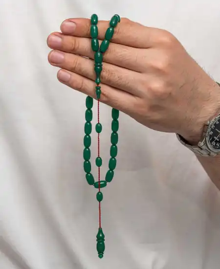 Sıkma Kehribar Tesbih