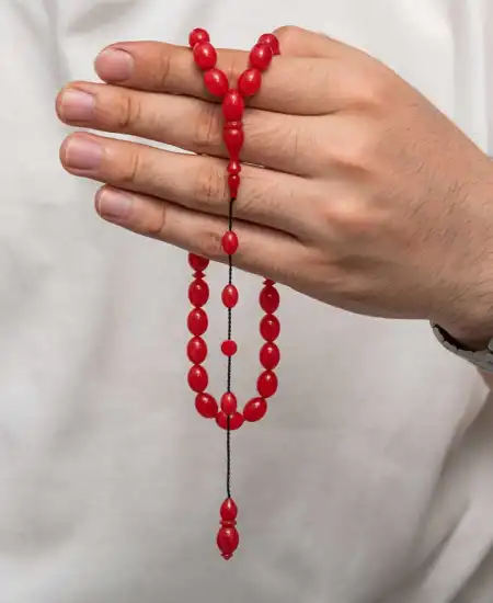 Sıkma Kehribar Tesbih