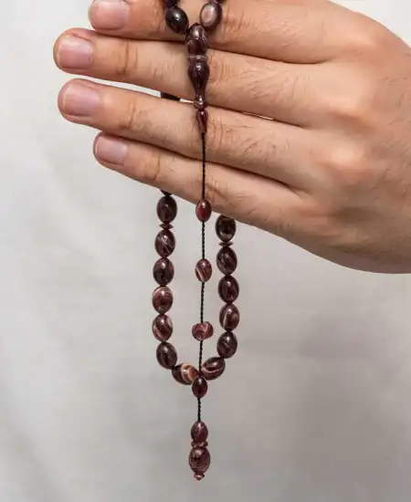 Sıkma Kehribar Tesbih