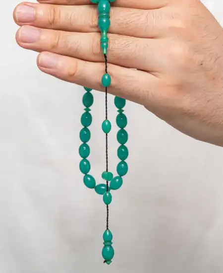 Sıkma Kehribar Tesbih