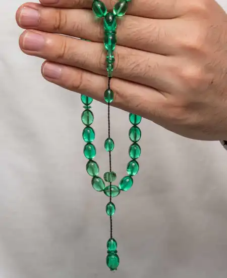 Sıkma Kehribar Tesbih