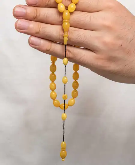 Sıkma Kehribar Tesbih