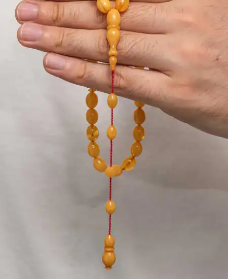 Sıkma Kehribar Tesbih