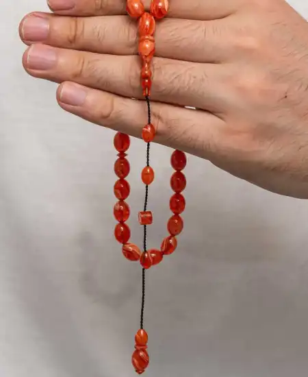 Sıkma Kehribar Tesbih