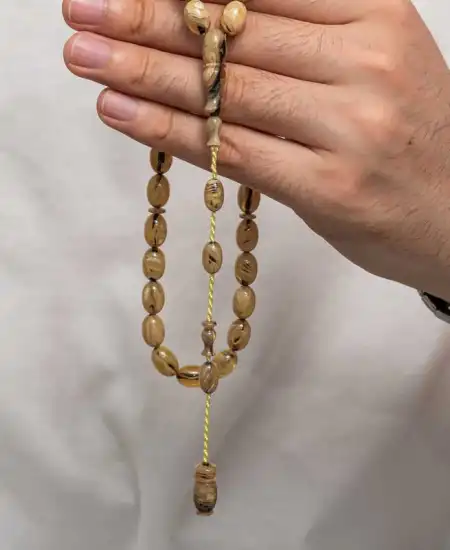 Sıkma Kehribar Tesbih