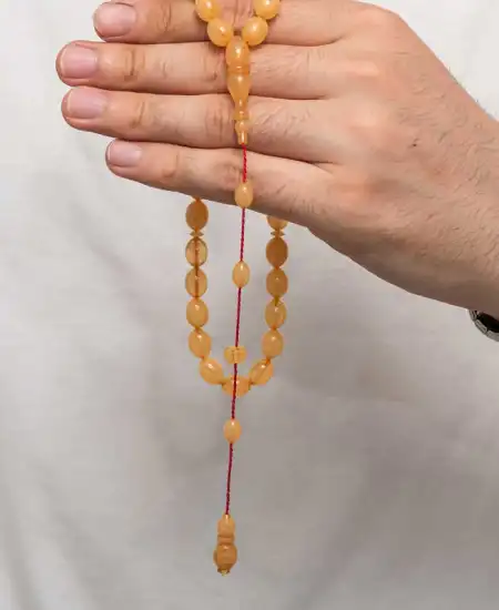 Sıkma Kehribar Tesbih