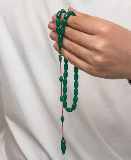 Sıkma Kehribar Tesbih