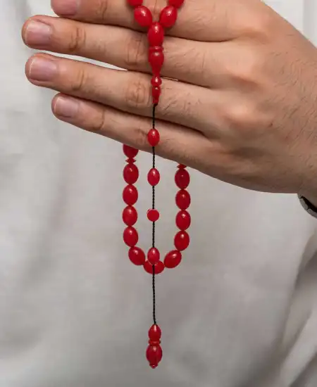 Sıkma Kehribar Tesbih