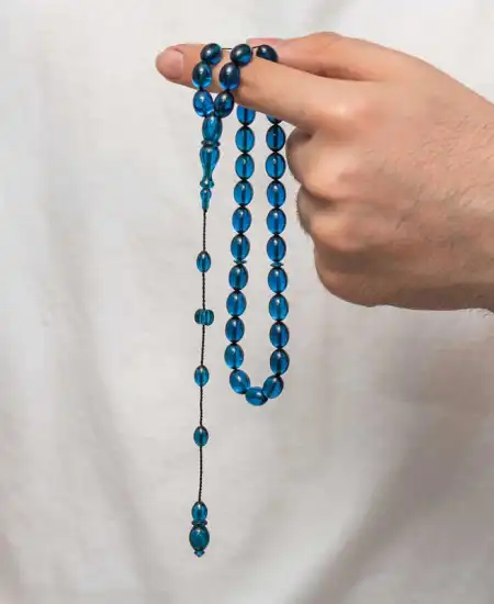 Sıkma Kehribar Tesbih