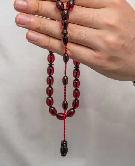 Sıkma Kehribar Tesbih