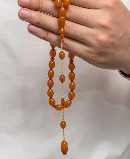 Sıkma Kehribar Tesbih