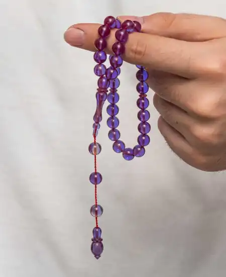 Sıkma Kehribar Tesbih