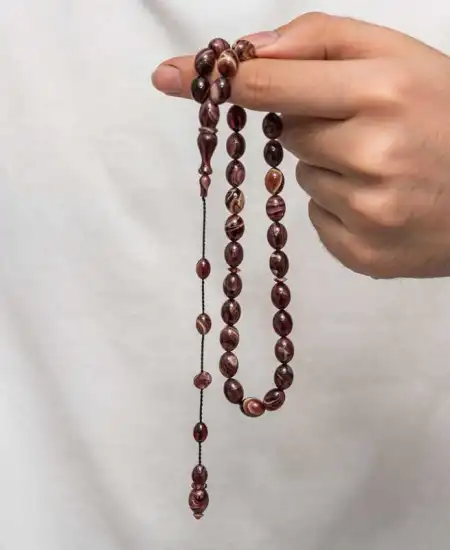 Sıkma Kehribar Tesbih