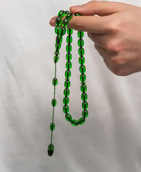 Sıkma Kehribar Tesbih