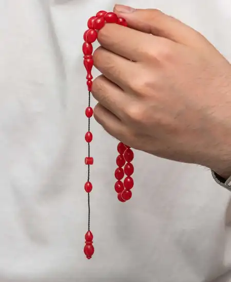 Sıkma Kehribar Tesbih