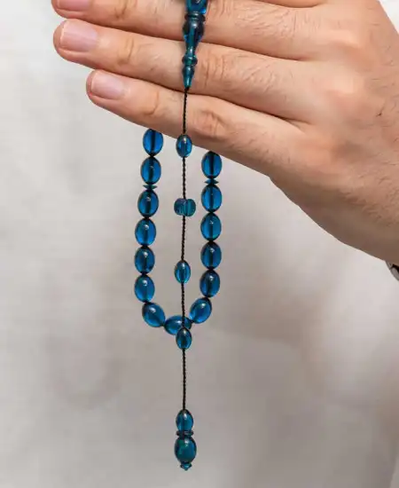 Sıkma Kehribar Tesbih