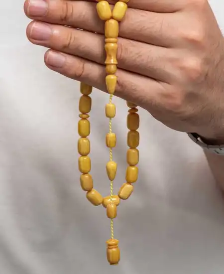 Sıkma Kehribar Tesbih