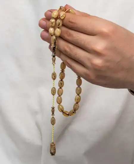 Sıkma Kehribar Tesbih