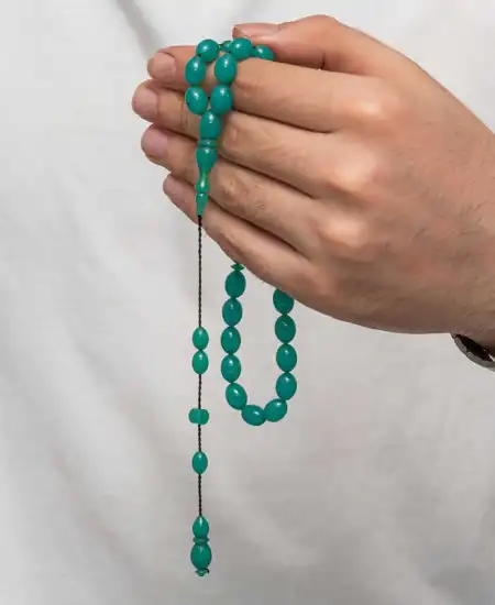 Sıkma Kehribar Tesbih