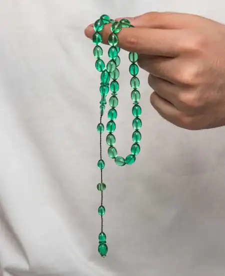 Sıkma Kehribar Tesbih