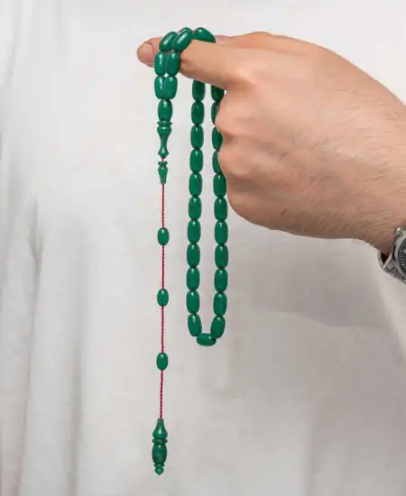 Sıkma Kehribar Tesbih